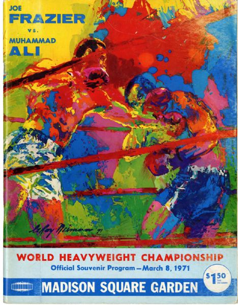 1971 WORLD HEAVYWEIGHT CHAMPIONSHIP FIGHT PROGRAM MUHAMMAD ALI VS. JOE FRAZIER MADISON SQUARE GARDEN