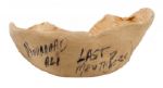 MUHAMMAD ALI’S FIGHT WORN MOUTH PIECE (LAST OF HIS CAREER)