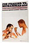 ANGELO DUNDEES MUHAMMAD ALI VS. JOE FRAZIER (ALI/FRAZIER I "THE FIGHT OF THE CENTURY") LEROY NEIMAN POSTER