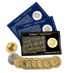 ANGELO DUNDEES COLLECTION OF (12) MUHAMMAD ALI COMMEMORATIVE COINS