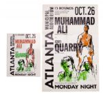 ANGELO DUNDEES ORIGINAL MUHAMMAD ALI VS. JERRY QUARRY OCTOBER 26, 1970 FIGHT POSTER AND PROGRAM FEATURING LEROY NEIMAN ARTWORK