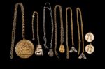 ANGELO DUNDEES COLLECTION OF (8) BOXING NECKLACES AND MEDALLIONS