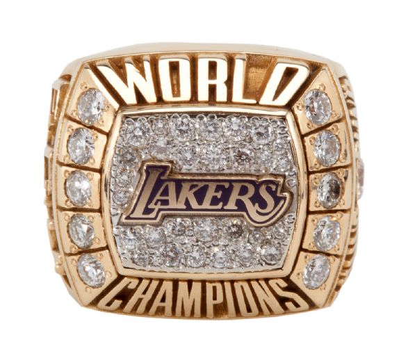 2000 LOS ANGELES LAKERS, NBA CHAMPIONS REAL RING GIVEN TO JOHN CELESTAND