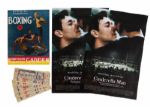 ANGELO DUNDEES LOT OF (5) MOVIE PROP FIGHT TICKETS AND FIGHT PROGRAM AND PAIR OF SIGNED POSTERS FOR 2005 MOVIE "CINDERELLA MAN"