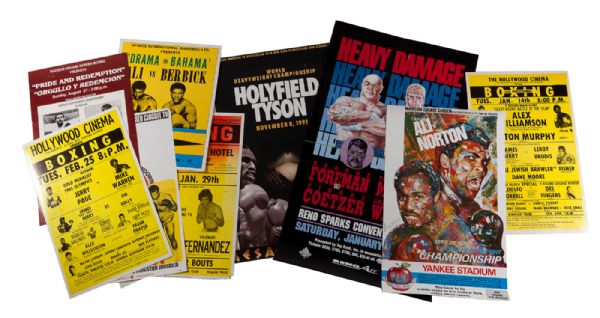 ANGELO DUNDEES LOT OF (11) FIGHT POSTERS