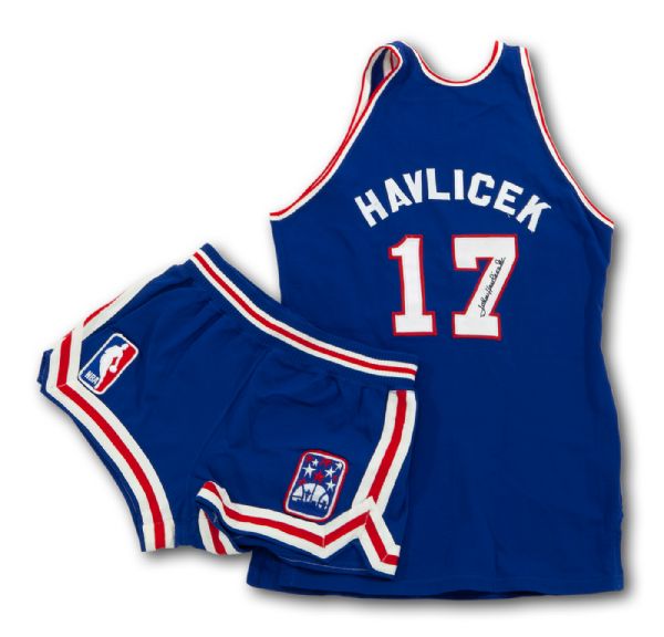 JOHN HAVLICEK’S 1974 NBA ALL-STAR GAME WORN JERSEY AND SHORTS (HAVLICEK LOA)