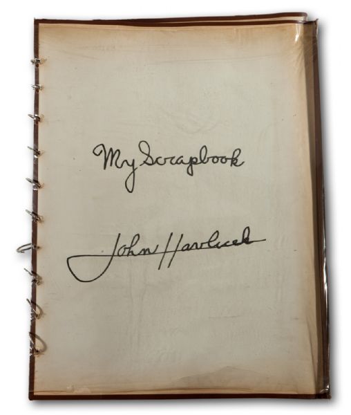 JOHN HAVLICEK’S SIGNED OHIO STATE COLLEGE SCRAPBOOK INSCRIBED “MY SCRAPBOOK” (HAVLICEK LOA)