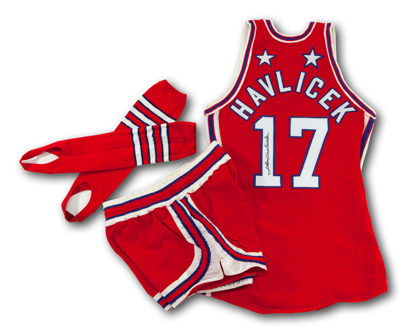Lot Detail - JOHN HAVLICEK'S 1973 SIGNED NBA ALL-STAR GAME WORN 