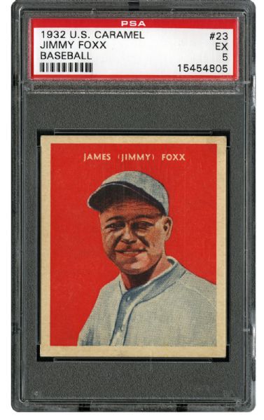  1932 US CARAMEL #23 JIMMY FOXX EX PSA 5