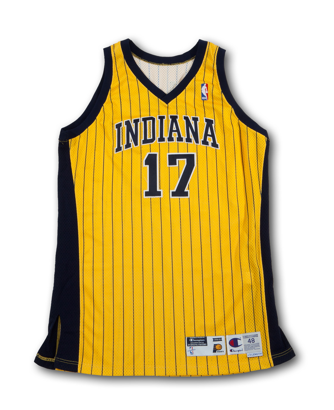 Vintage Indiana Pacers 1998-99 Champion Exclusive NBA Jersey Pinstripes Sz  48