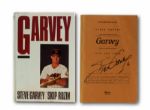 STEVE GARVEYS SIGNED PERSONAL UNCORRECTED PROOF COPY AND SIGNED FINAL EDITION OF HIS BOOK GARVEY 
