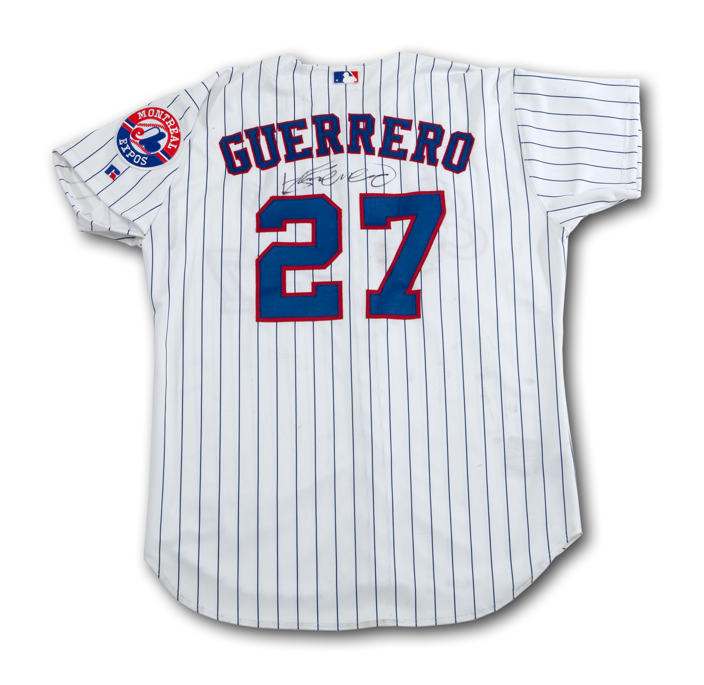 Lot Detail - 2002 VLADIMIR GUERRERO MONTREAL EXPOS GAME WORN AND SIGNED HOME  JERSEY
