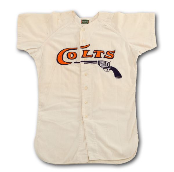 1963 HARRY CRAFT (MANAGER) HOUSTON COLT .45S GAME WORN HOME JERSEY 