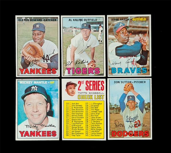 1967 TOPPS BASEBALL LOT OF APPROXIMATELY 700 CARDS