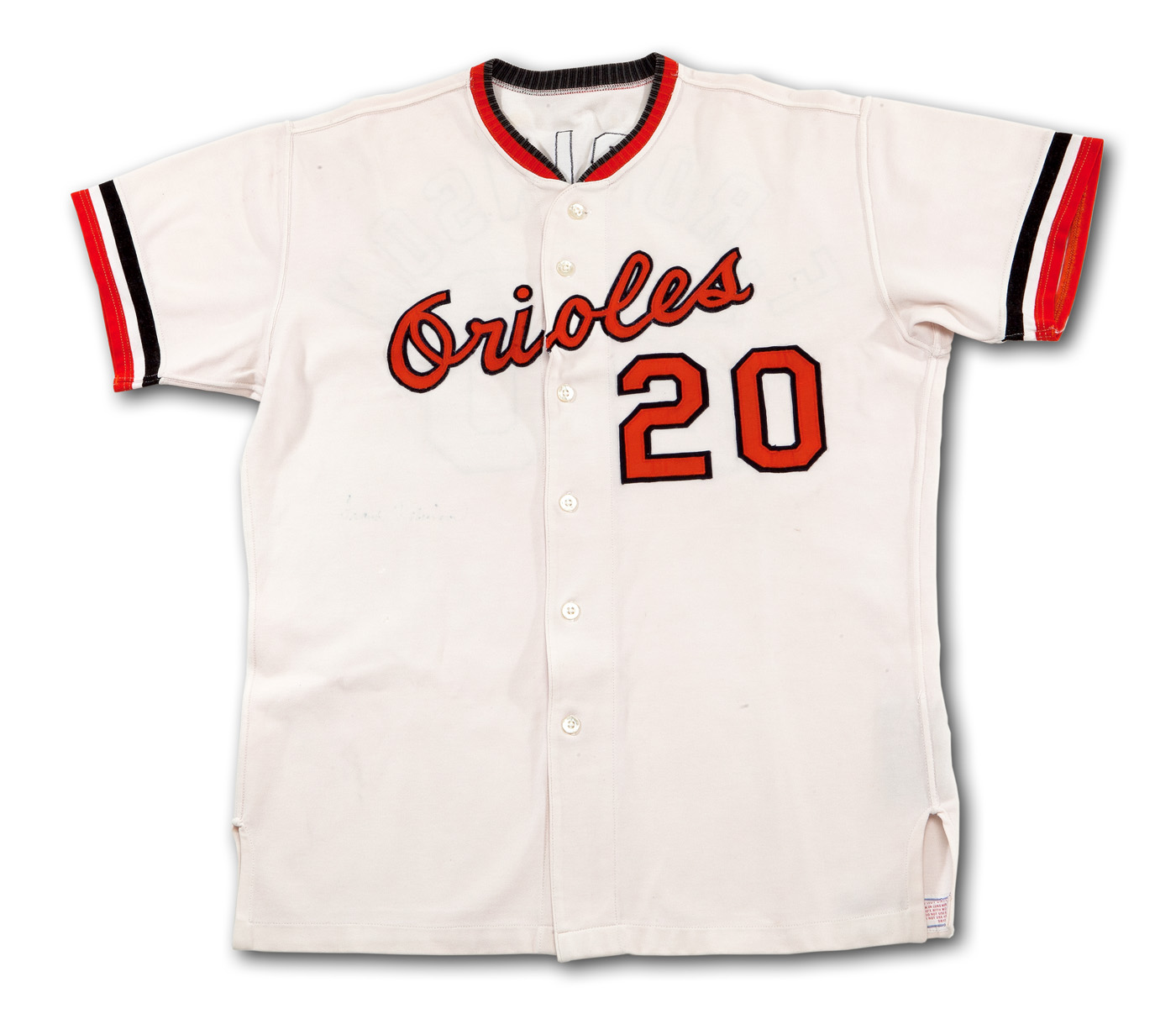 Lot Detail - 1971 FRANK ROBINSON BALTIMORE ORIOLES GAME WORN HOME