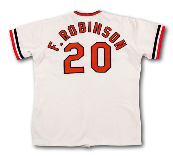 1971 FRANK ROBINSON BALTIMORE ORIOLES GAME WORN HOME JERSEY PHOTO MATCHED TO GAME 1 OF WORLD SERIES (ROBINSON HR) 