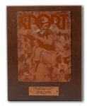 ROLLIE FINGERS 1974 WORLD SERIES MOST VALUABLE PLAYER AWARD PLAQUE (FINGERS LOA) 