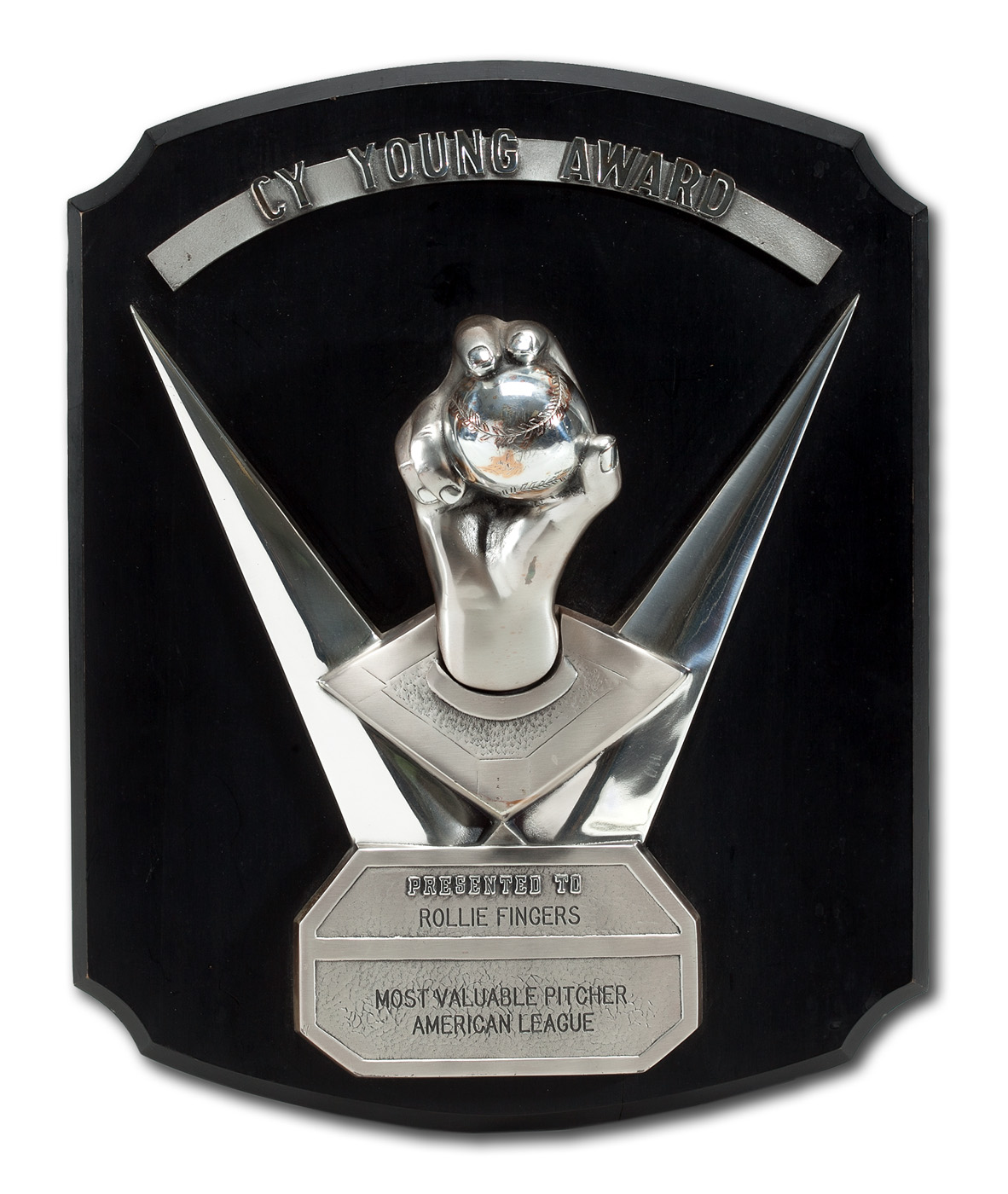Lot Detail - ROLLIE FINGERS' 1981 CY YOUNG AWARD FOR THE AMERICAN LEAGUE  MOST VALUABLE PITCHER (FINGERS LOA)