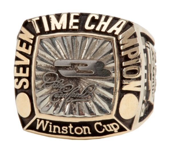  1994 NASCAR WINSTON CUP RING GIVEN TO "ROUSE" MEMBER OF CHILDRESS RACING TEAM (DALE EARNHARDT CHAMPION)