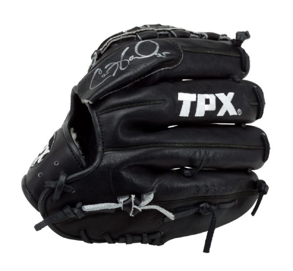 COLE HAMELS SIGNED GAME USED LOUISVILLE TPX PRO PROFESSIONAL MODEL GLOVE 
