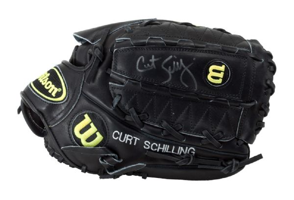 CURT SCHILLING SIGNED WILSON A2000 PROFESSIONAL MODEL GAME ISSUE GLOVE 