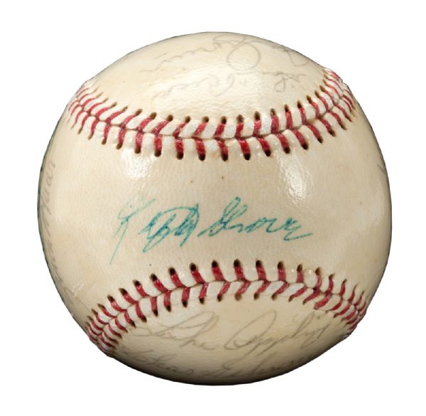  EARLY 1970S OAL (CRONIN) BASEBALL SIGNED BY 13 HALL OF FAMERS