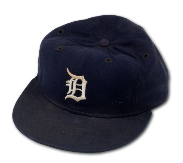  1980S SPARKY ANDERSON DETROIT TIGERS GAME WORN CAP