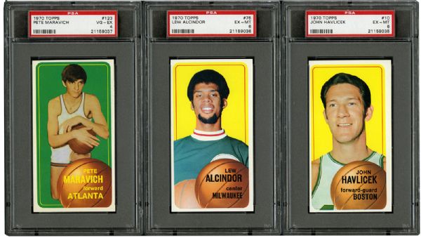 1970-71 TOPPS BASKETBALL COMPLETE SET OF 175