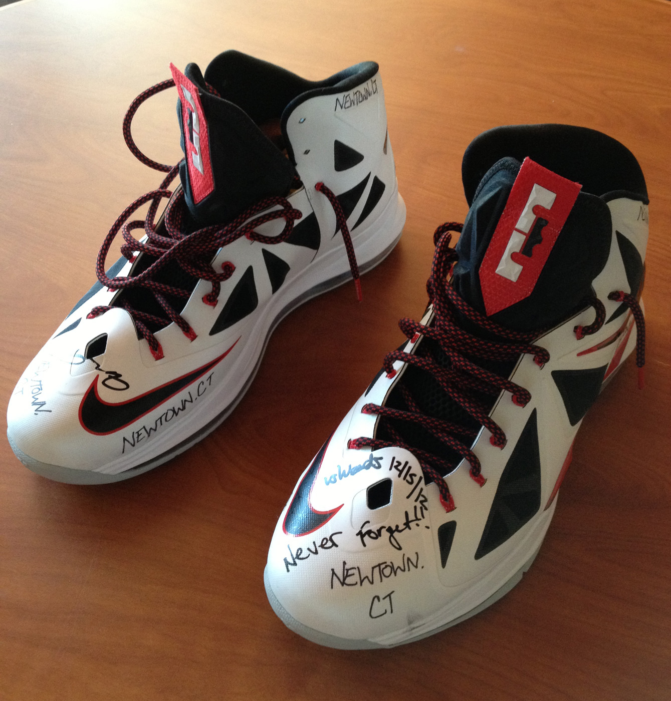 LeBron James Autographed & Inscribed Game-Used Nike LeBron 11 Shoes (vs.  Nuggets 3/14/14)