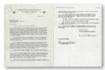 BABE RUTH 1943 NBC RADIO CONTRACT SIGNED "GEORGE H. RUTH" (GEM MINT PSA 10)