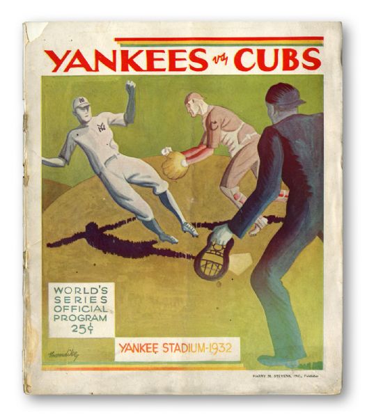 1932 WORLD SERIES PROGRAM (YANKEES VS. CUBS)