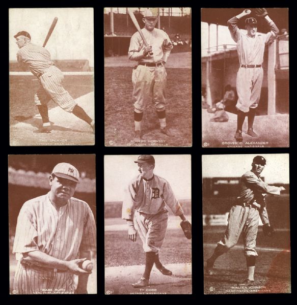 1922 EASTERN EXHIBIT SUPPLY CO. BASEBALL COMPLETE SET OF 20