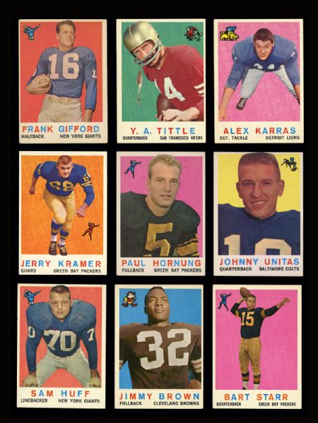 1959 TOPPS FOOTBALL COMPLETE SET OF 176