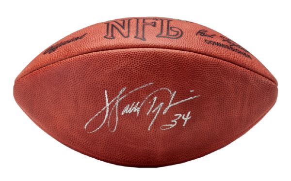 WALTER PAYTON SIGNED OFFICIAL NFL (TAGLIABUE) WILSON FOOTBALL WITH INSCRIPTION "34"