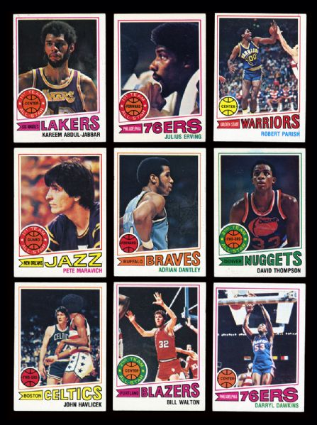 1977-78 TOPPS BASKETBALL COMPLETE SET OF 132