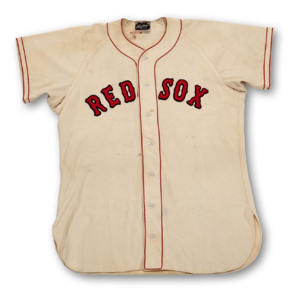 1950S RED SOX PROFESSIONAL MODEL HOME FLANNEL JERSEY #17