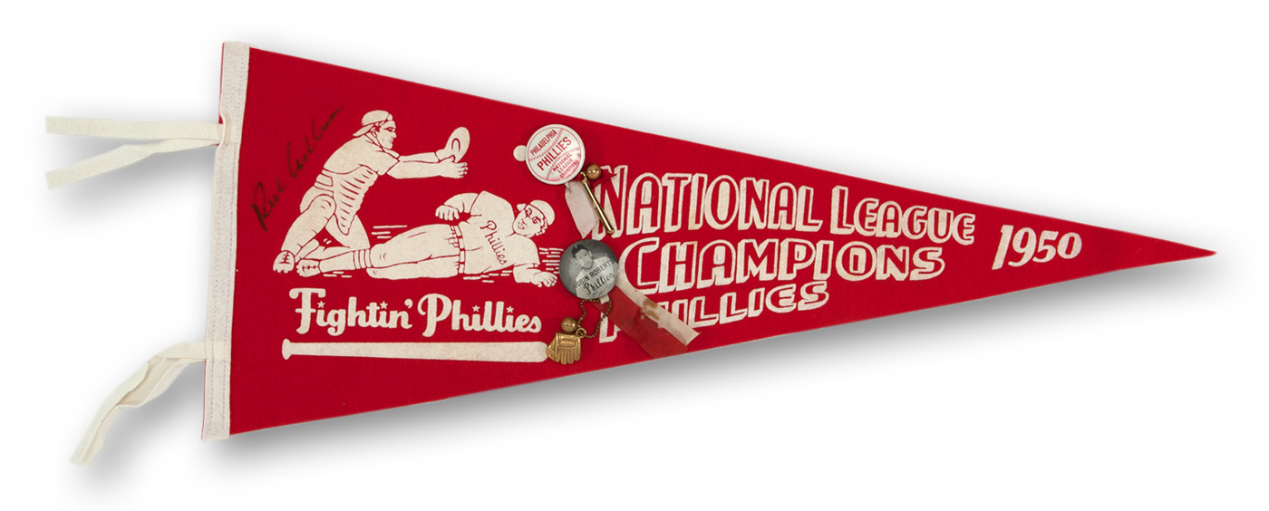 Phillies 1980 World Champion Pennant By Mitchell and Ness