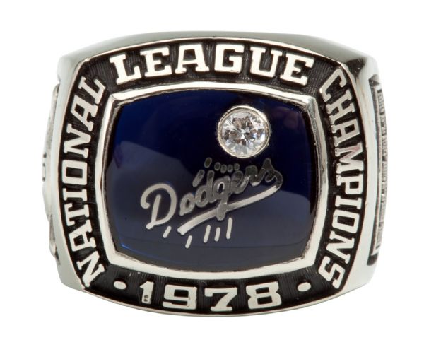 BILL RUSSELLS 1978 LOS ANGELES DODGERS NATIONAL LEAGUE CHAMPIONSHIP RING (RUSSELL LOA) 
