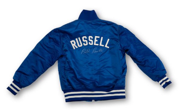 BILL RUSSELLS c. LATE 1970S- EARLY 1980S LOS ANGELES DODGERS GAME WORN AND SIGNED W.A. GOODMAN AND SONS JACKET (RUSSELL LOA)