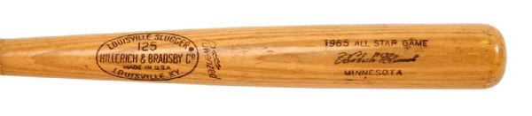 1965 ROBERTO CLEMENTE LOUISVILLE SLUGGER GAME USED ALL STAR BAT (MEARS A10)