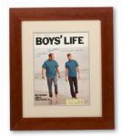 MICKEY MANTLE AND MICKEY MANTLE JR. DUAL SIGNED COPY OF JUNE, 1969 BOYS LIFE MAGAZINE