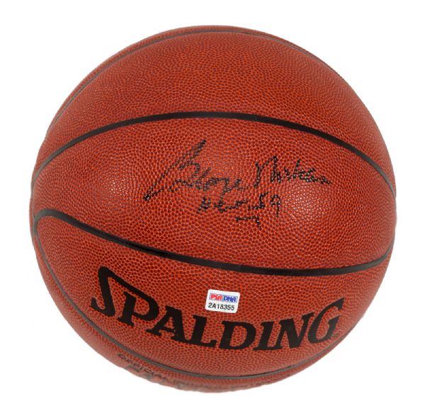 GEORGE MIKAN AUTOGRAPHED SPALDING OFFICIAL NBA BASKETBALL 
