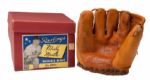 EXCEPTIONAL MICKEY MANTLE AUTOGRAPHED 1950S RAWLINGS "MM" PERSONAL MODEL GLOVE IN ORIGINAL BOX - RARE LEFT HANDED EXAMPLE