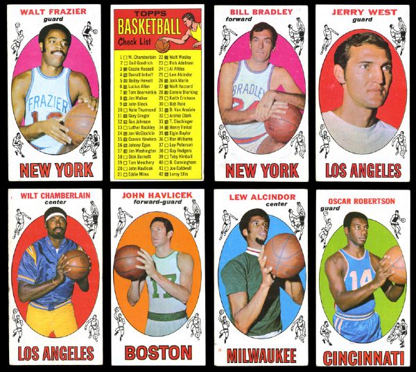 1969-70 TOPPS BASKETBALL COMPLETE SET OF 99