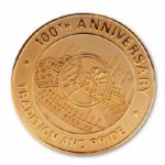 GOOSE GOSSAGES JULY 19, 2003 LIMITED EDITION NEW YORK YANKEES 100TH ANNIVERSARY GOLD MEDALLION PRESENTED ON OLD TIMERS DAY (GOSSAGE LOA)