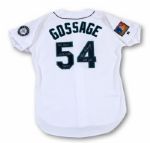 GOOSE GOSSAGES 1994 SEATTLE MARINERS GAME WORN & SIGNED HOME JERSEY FROM FINAL SEASON (GOSSAGE LOA)