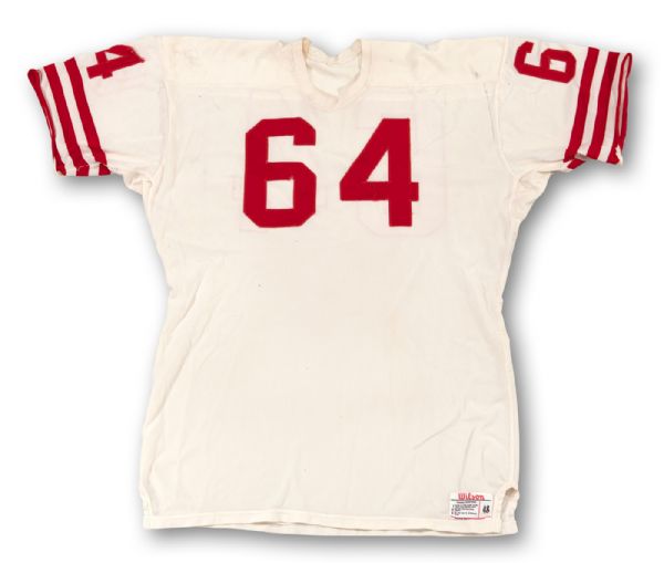 DAVE WILCOX 1964-66 SAN FRANCISCO 49ERS GAME WORN ROAD JERSEY (WILCOX LOA)