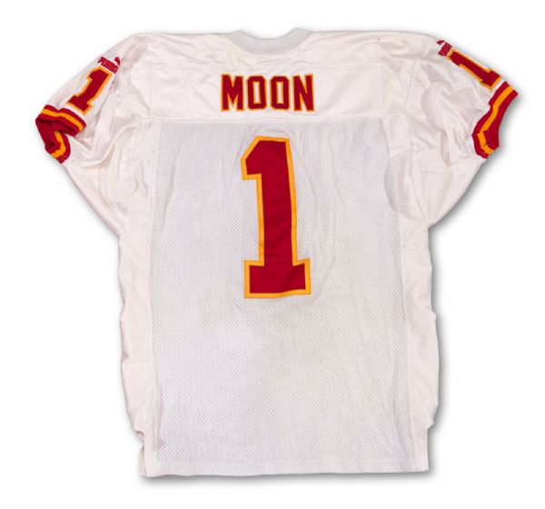 WARREN MOONS NOVEMBER 26, 2000 KANSAS CITY CHIEFS VS. SAN DIEGO CHARGERS GAME WORN UNIFORM FROM FINAL NFL GAME OF CAREER (MOON LOA)