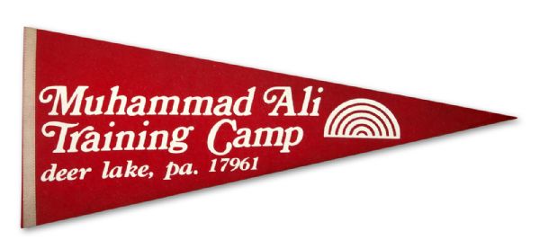 MUHAMMAD ALI DEER LAKE, PA. TRAINING CAMP PENNANT