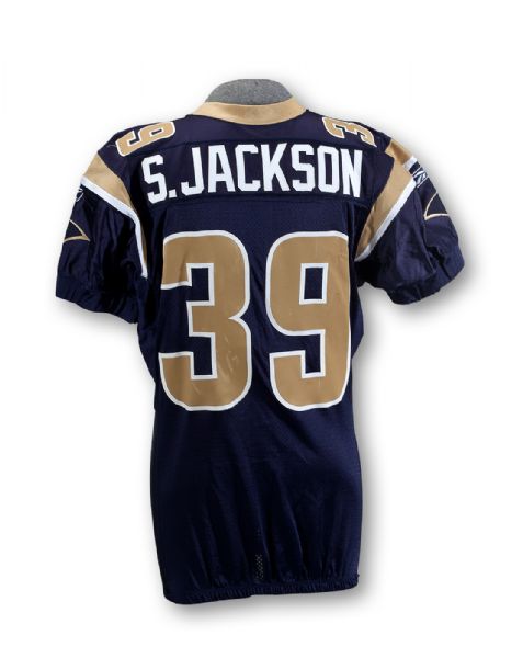 STEVEN JACKSON 11/20/2005 ST. LOUIS RAMS GAME WORN JERSEY (NFL & PSA/DNA AUTH.)